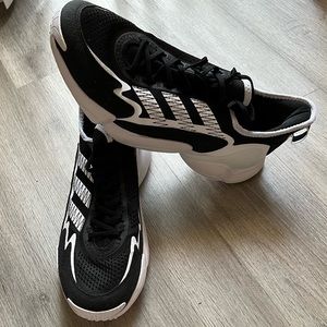 Adidas Mens Impact FLX GX8113 Black Basketball Shoes Sneakers Size 14